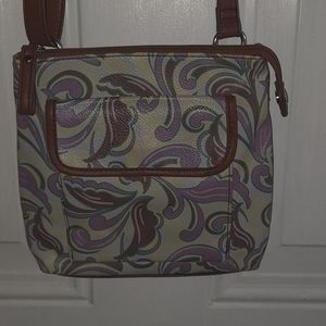 Relic crossbody bag with paisley design